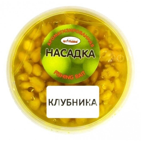 Кукурудза для риболовлі, Art Fishing, банку, 150 мл, смак Полуниця